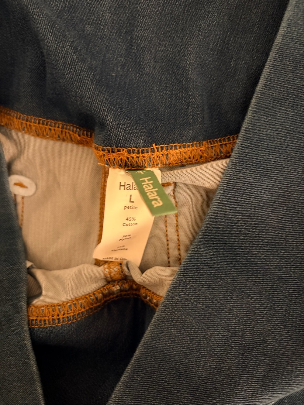 HALARA Blue Flare Wide-Leg Jeans Large - Picture 3 of 3